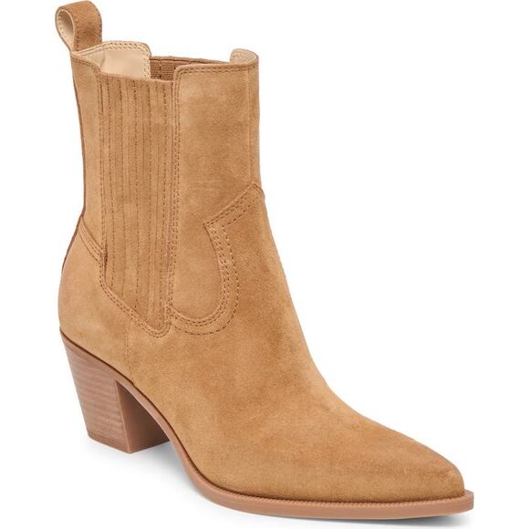 Dolce Vita Shoes - NEW Dolce Vita Slim Pointed Toe Bootie in Pecan Suede